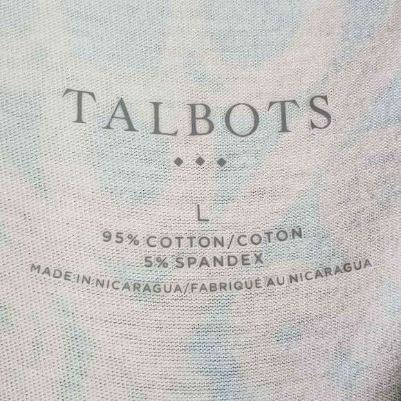 Talbots Tunic Top Plus Size Large L Women’s Popover Blouse Stretch Blue - Picture 6 of 8